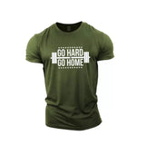 Era- Go Hard Go Home Khakhi Green T Shirt For Men