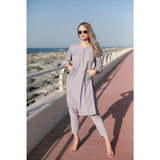 Sowears- Grey Two Piece Dress For Women