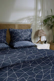 Sapphire- Grid - Quilt Cover
