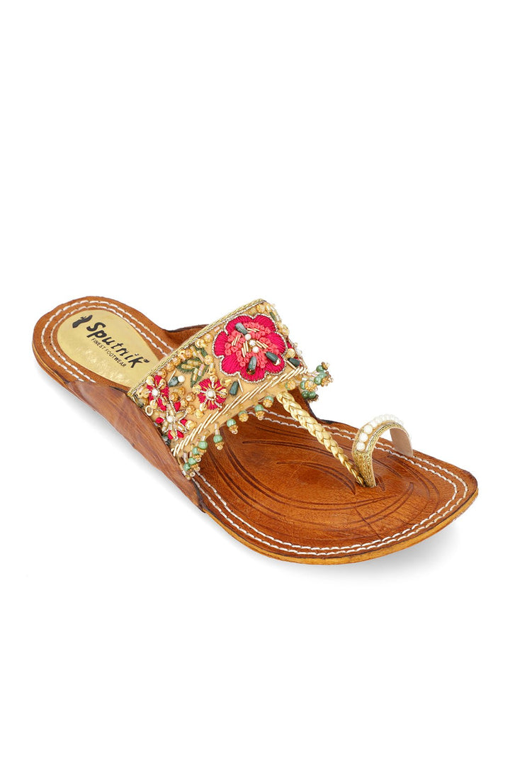 SPUTNIK Golden Multi Flat Slipper H02134/110