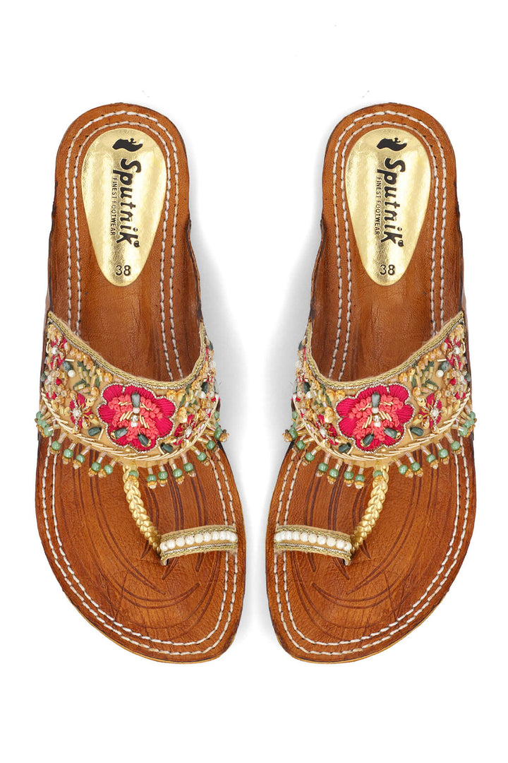 SPUTNIK Golden Multi Flat Slipper H02134/110