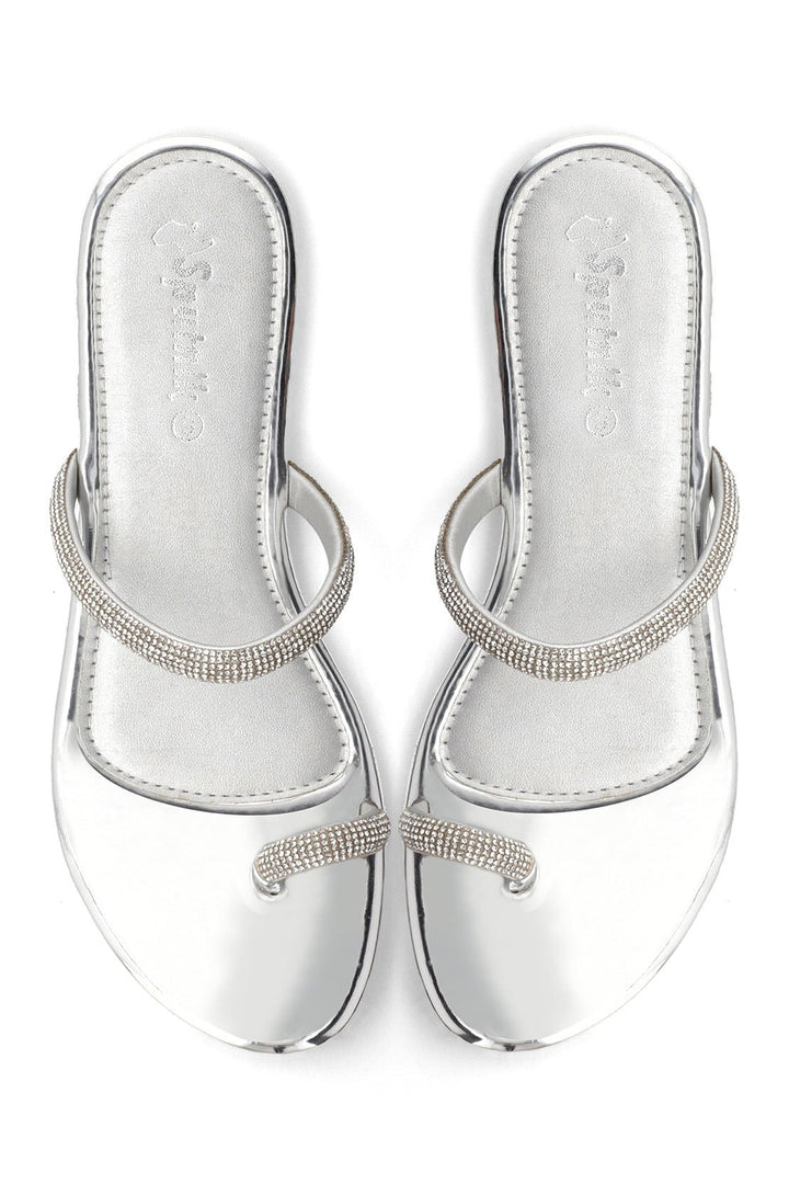 SPUTNIK Silver Flat Slipper H02143/010