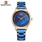 NAVIFORCE- NF5008 Luxury 3ATM Water Resistant Stainless Steel Japan Movt Women Wrist Watches