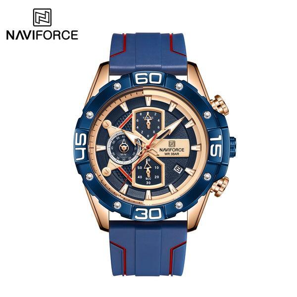 Naviforce- NF8018 stylish made in china men watch superior japan movement waterproof Chronograph sports date display watch design