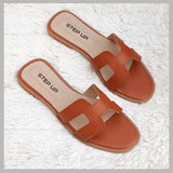 STEP UP - Step Into Style with H Slides Brown