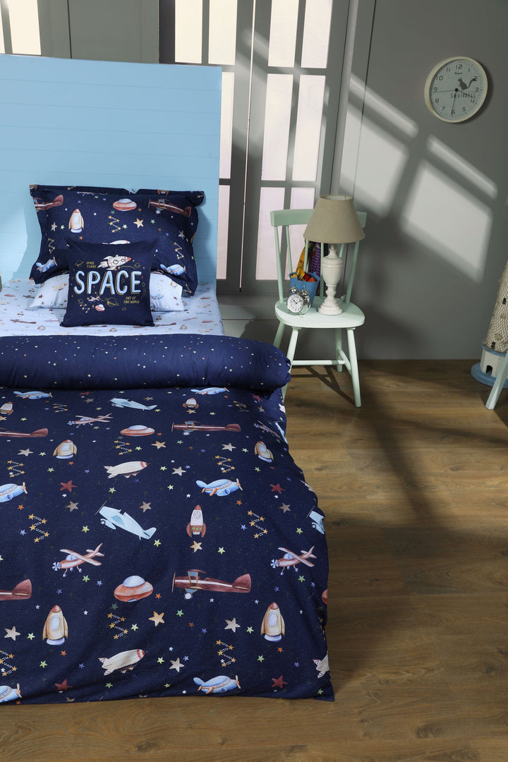 Sapphire Galaxy Space Star - Quilt Cover