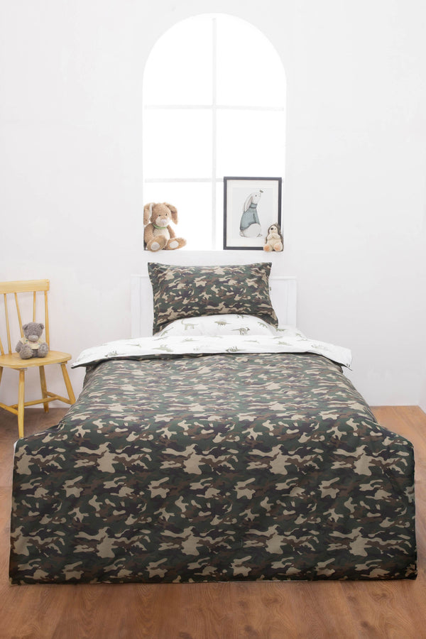 Sapphire Camouflage-Quilt Cover