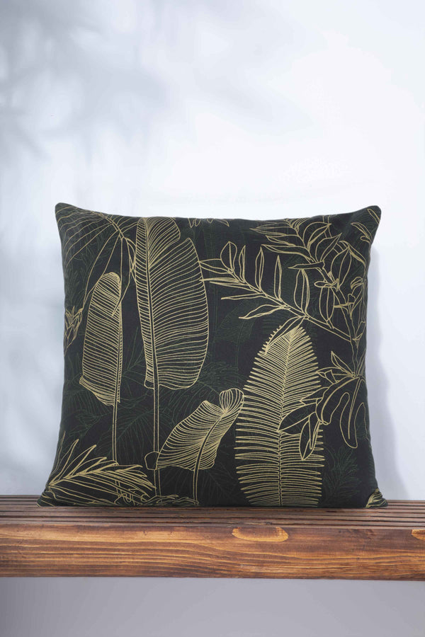 Sapphire Gold Palms 4 - Cushion Cover