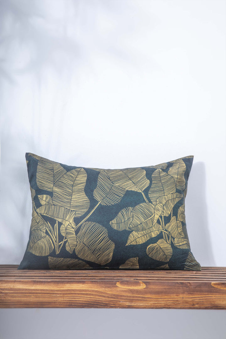 Sapphire Gold Leaf 2 - Cushion Cover