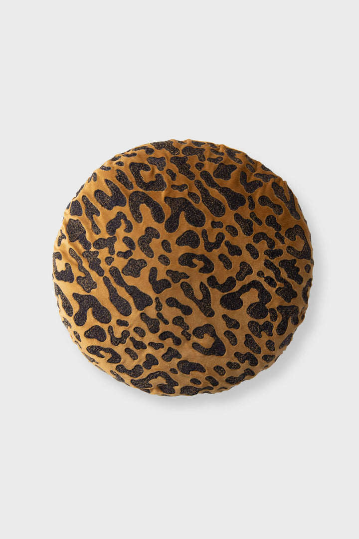 Sapphire Cheetah Embroidery - Cushion Cover