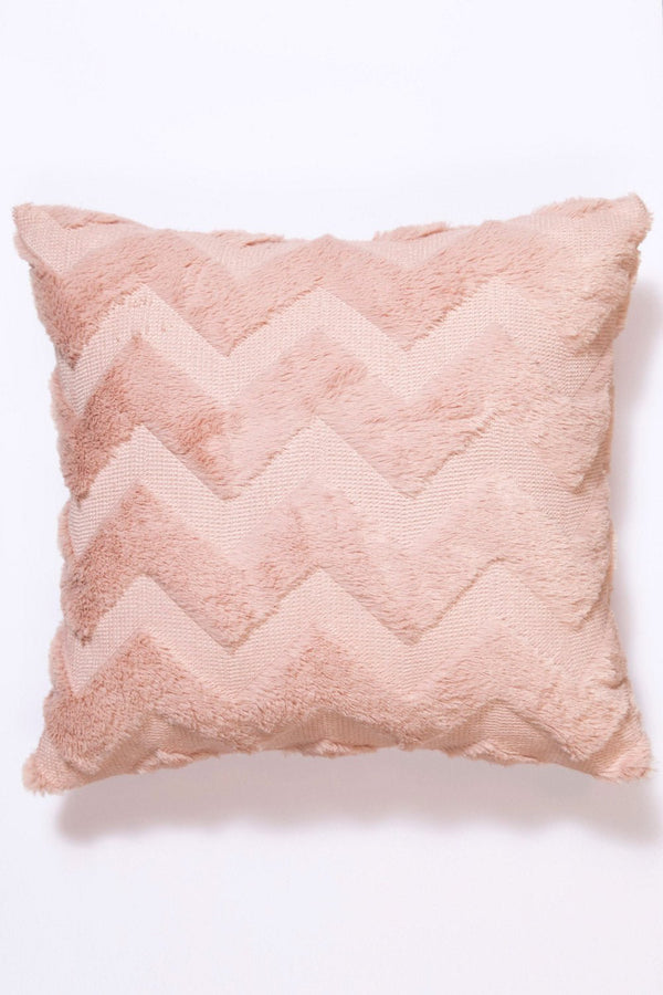 Sapphire Chevron Fur 2 - Cushion Cover