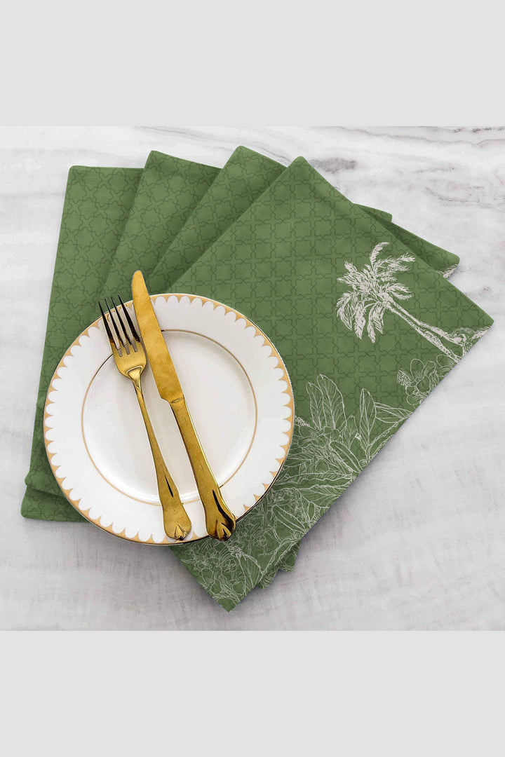 Sapphire Toile Palmland Mustard - Placemats (Set of 4)