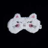 Plush Sleeping Mask Blindfold Cute Cat Eye Cover