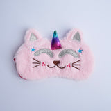 Soft Unicorn Cat Eye Mask Sleeping Mask