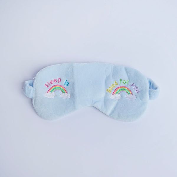 Blue Plush Eye Cover Sleep Mask