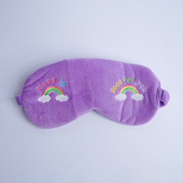 Purple Plush Eye Cover Sleep Mask