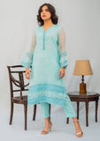 Naaz Couture - Nasrin- Blue Organza 2-pc Suit with Slip