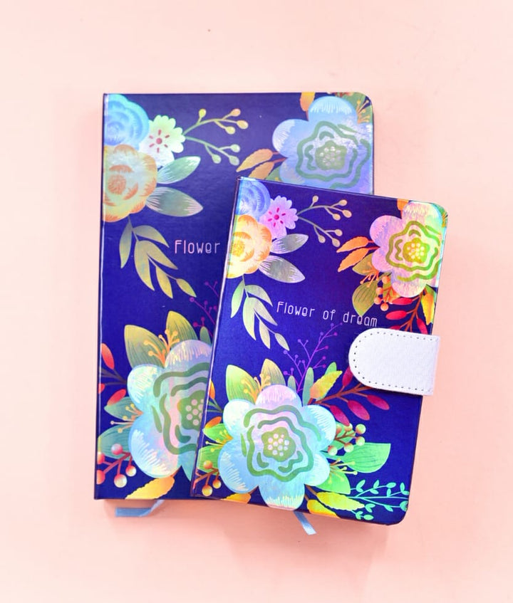 Blingspot - Navy Flower Of Dream Holoneon - Journal