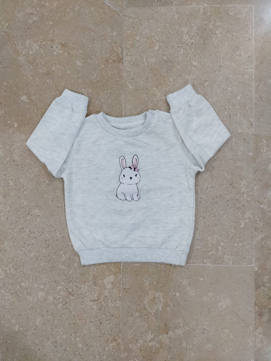 Kids creation - fox & bunny branded sweatshirt for girls