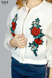 G&Z - Floral Zipper Jacket