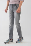 Weave Wardrobe-Slim Straight Denim Jeans – Lt Gray