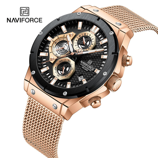 Naviforce - NF8027 Novicius Chronograph Edition For Men - Golden