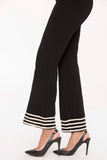 Sapphire Black Trousers With White Strap