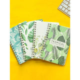 Shein- 1pc Leaf Print Cover Random Notebook