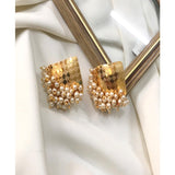 Delicate Gold Pearly Studs