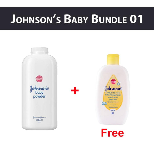 Buy One Johnson's Baby Powder, 500g & Get Johnson's Htt Massage Lotion, 200ml Free by Bagallery Deals priced at 500 | Bagallery Deals