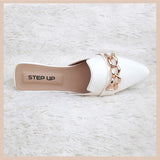 STEP UP - Women Kendall White Pumps