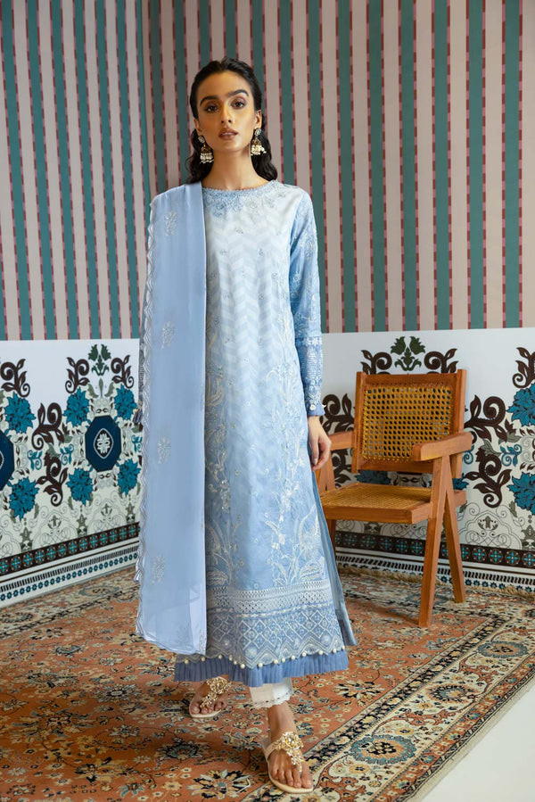 Sapphire- 3 Piece - Luxury Lawn Suit