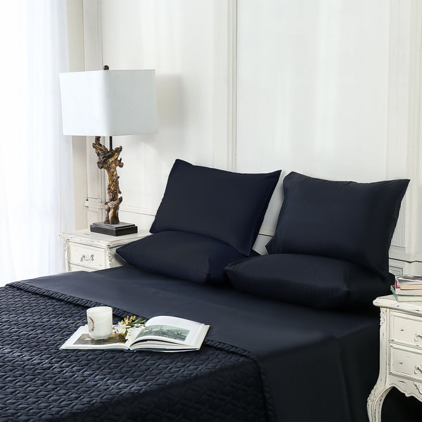 Sapphire Jet black Bed Throw