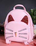 RangooN - Light Pink Cat Face Mini Backpack