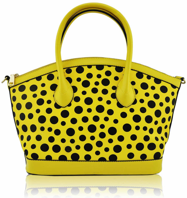 Silk Avenue - LS00283 - Yellow Polka Dot Tote Bag