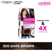 L'Oreal Paris- Casting Creme Gloss - 300 Dark Brown Hair Color