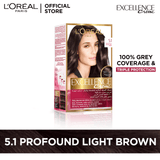 LOreal- Paris Excellence Creme Intense - 5.1  Profound Light Brown Hair Color