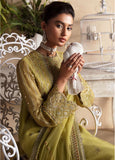 La Fuchsia By Afrozeh Embroidered Chiffon Unstitched 3 Piece Suit - AFR24LFW 02 DIORA