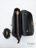 Chattels by M Callie leather Bag- Black