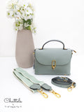 Chattels by M.E Callie leather Bag- Green