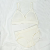 VYBE - V-Cut Bikini Bra/Panty Set - White