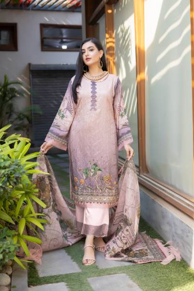 Maya Digital Printed Sequins Chikankari viscose with Digital Printed fancy Sequins Duppata MAY-002