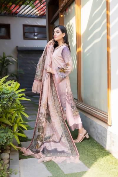 Maya Digital Printed Sequins Chikankari viscose with Digital Printed fancy Sequins Duppata MAY-002