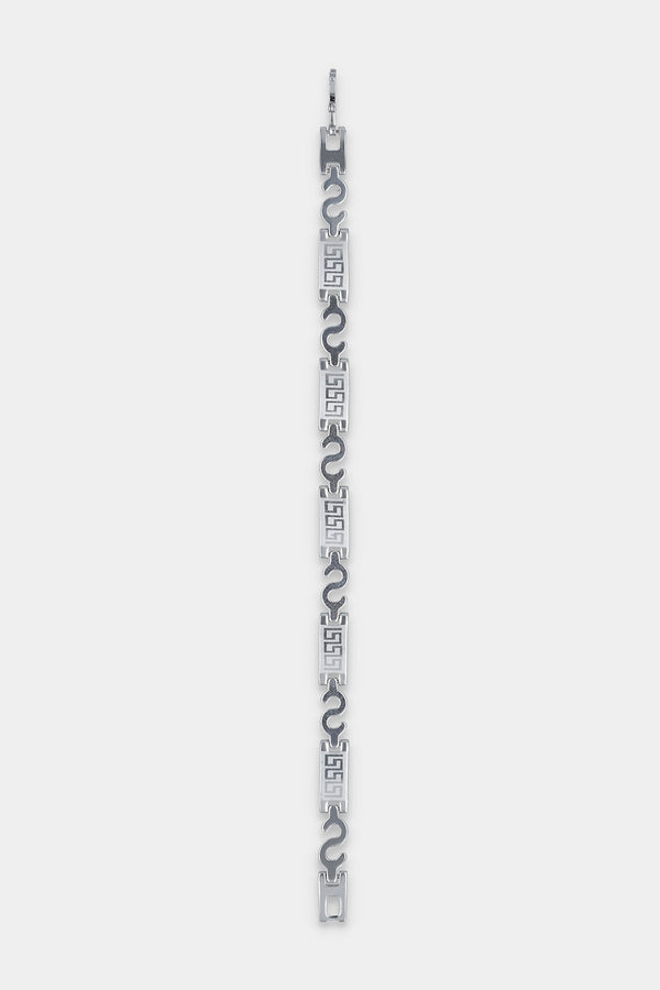 Sclothers- Silver Meandros Bracelet - P22 - MJW0033