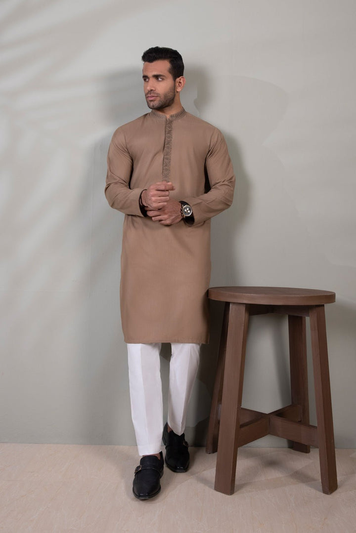 Sapphire- Embroidered Wash & Wear Kurta