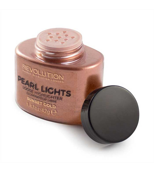 Makeup Revolution- Pearl Lights Loose Highlighter - Sunset Gold