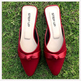 STEP UP - Women Knot Maroon Pumps