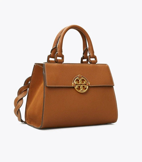 Tory Burch-Miller Top Handle Satchel Light Umber