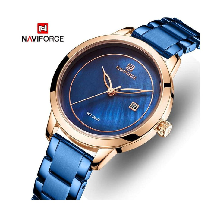 NAVIFORCE- NF5008 Luxury 3ATM Water Resistant Stainless Steel Japan Movt Women Wrist Watches