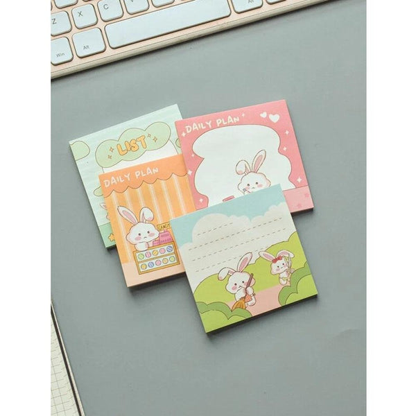 Shein- 4pcs Rabbit Print Sticky Note